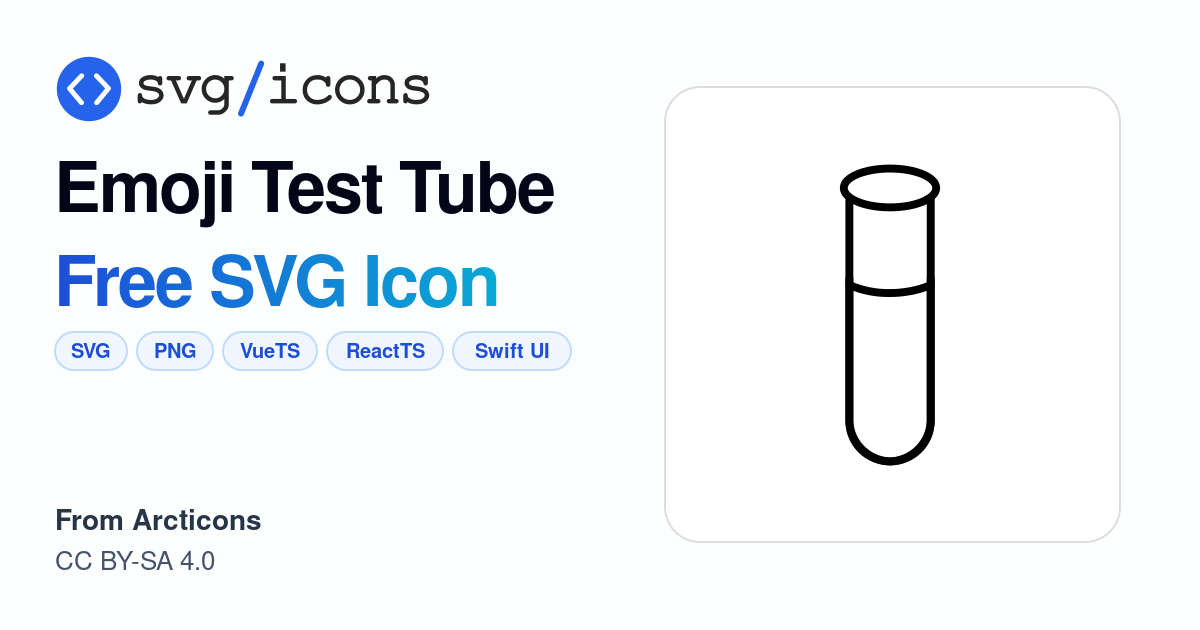 Emoji-test-tube SVG Icon - Free Emoji-test-tube PNG & SVG Download