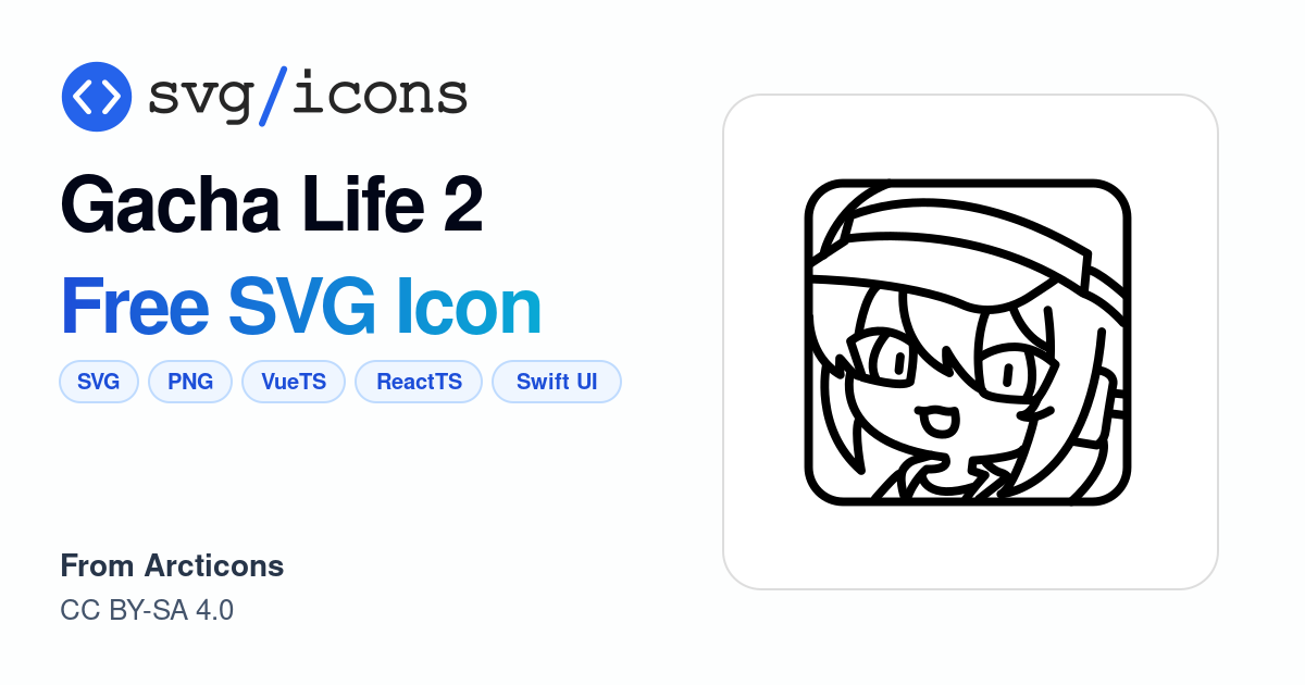Gacha-life-2 SVG Icon - Free Gacha-life-2 PNG & SVG Download