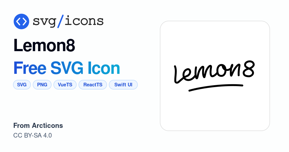 Lemon8 SVG Icon - Free Lemon8 PNG & SVG Download