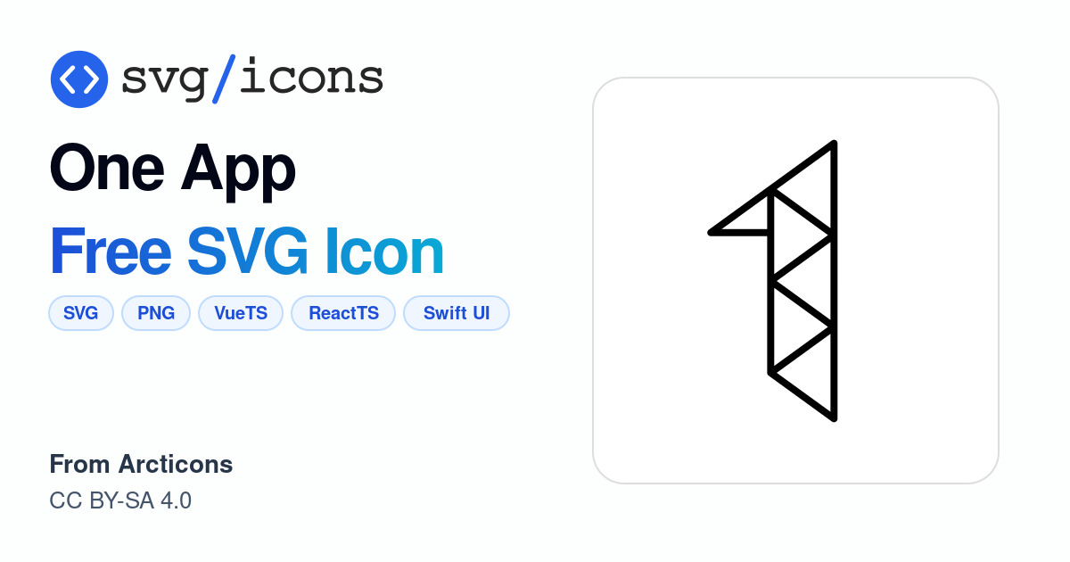 One-app SVG Icon - Free One-app PNG & SVG Download
