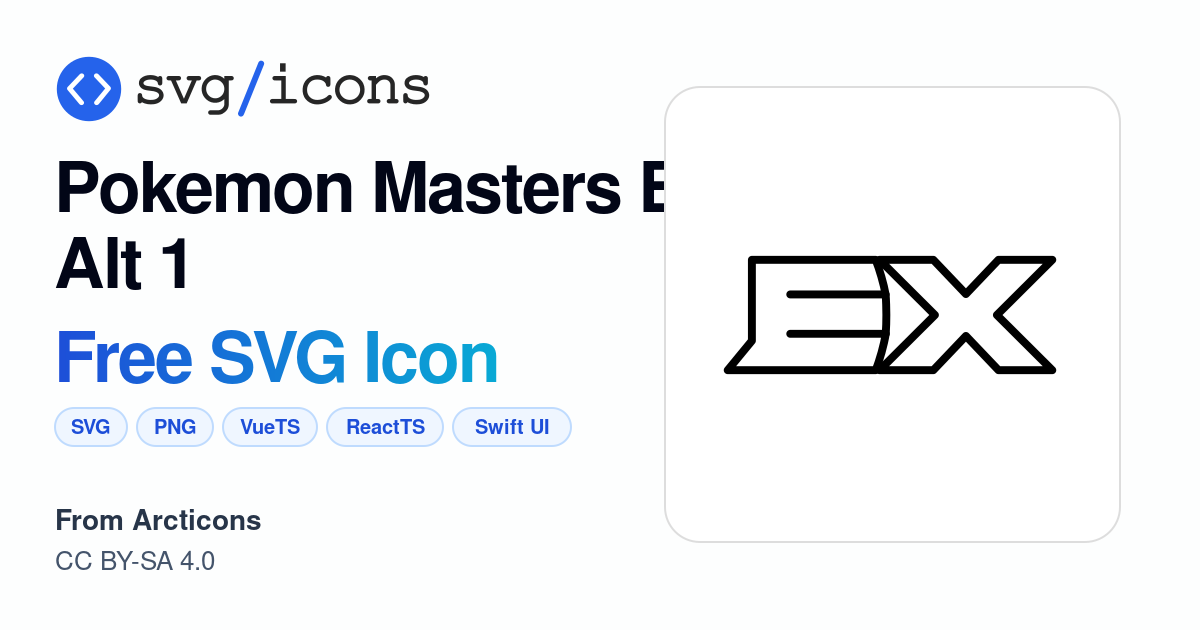 Pokemon-masters-ex-alt-1 SVG Icon - Free Pokemon-masters-ex-alt-1 PNG ...