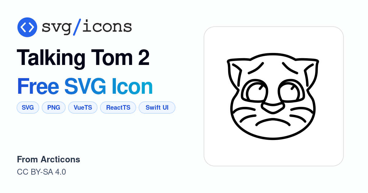 Talking-tom-2 SVG Icon - Free Talking-tom-2 PNG & SVG Download