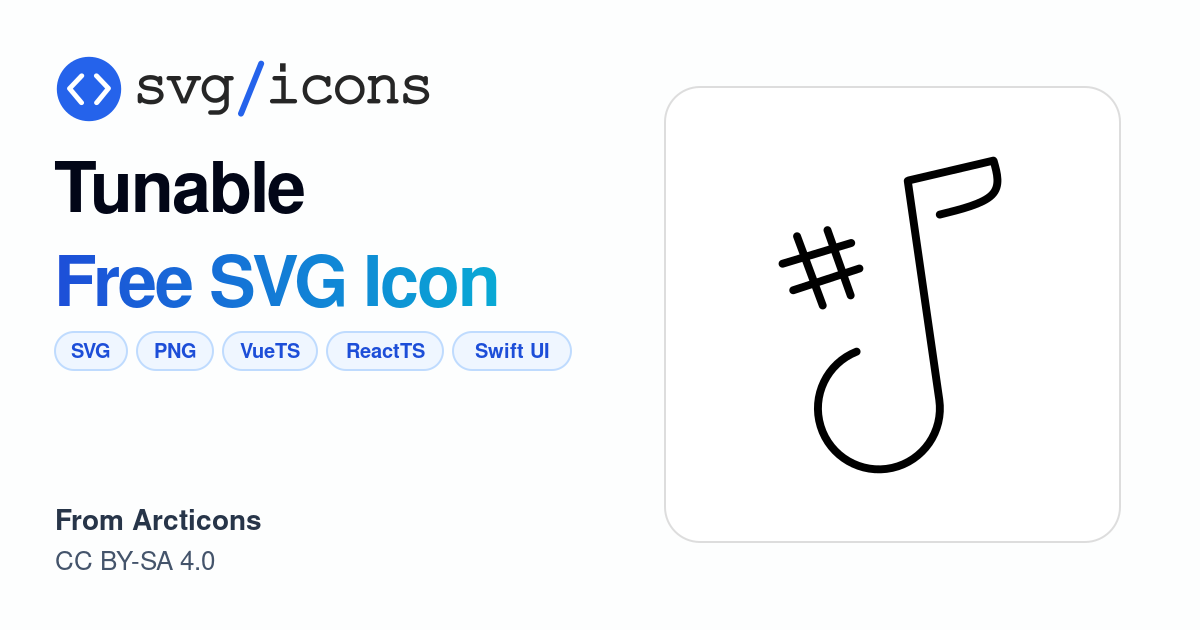 Tunable SVG Icon - Free Tunable PNG & SVG Download