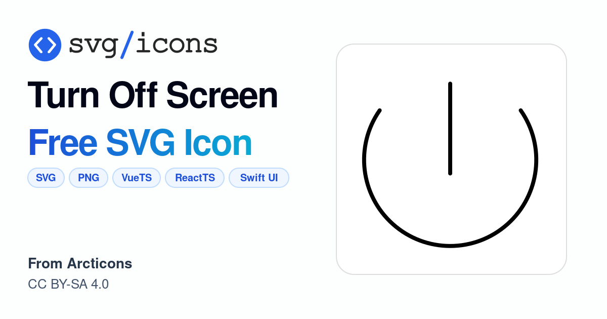 Turn-off-screen SVG Icon - Free Turn-off-screen PNG & SVG Download