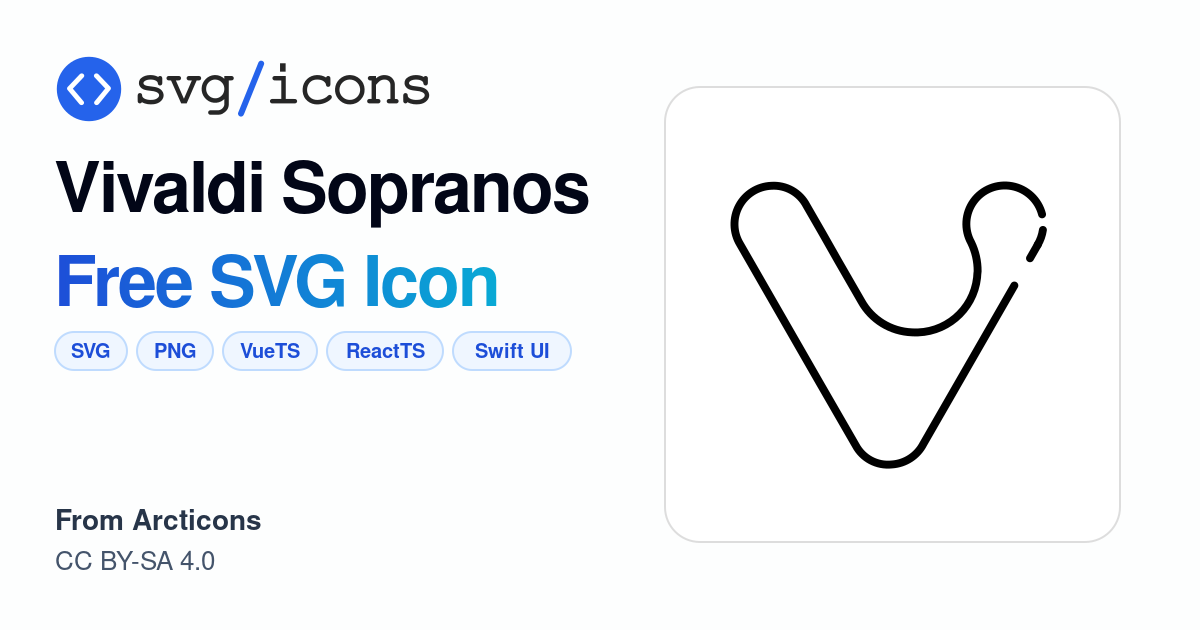 Vivaldi-sopranos SVG Icon - Free Vivaldi-sopranos PNG & SVG Download