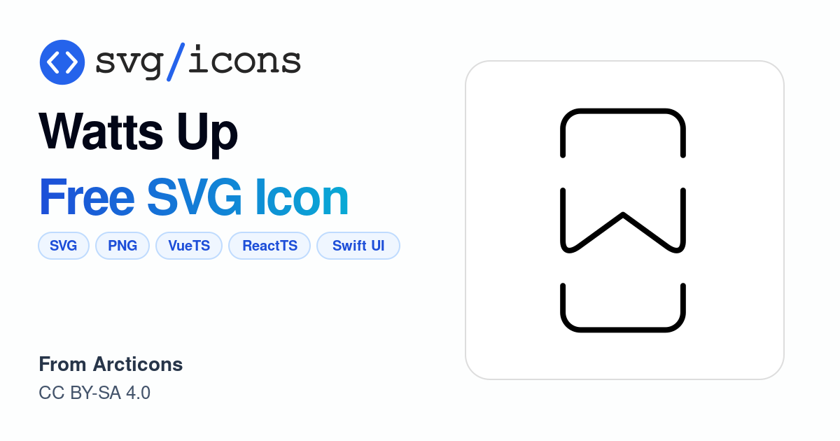 Watts-up SVG Icon - Free Watts-up PNG & SVG Download