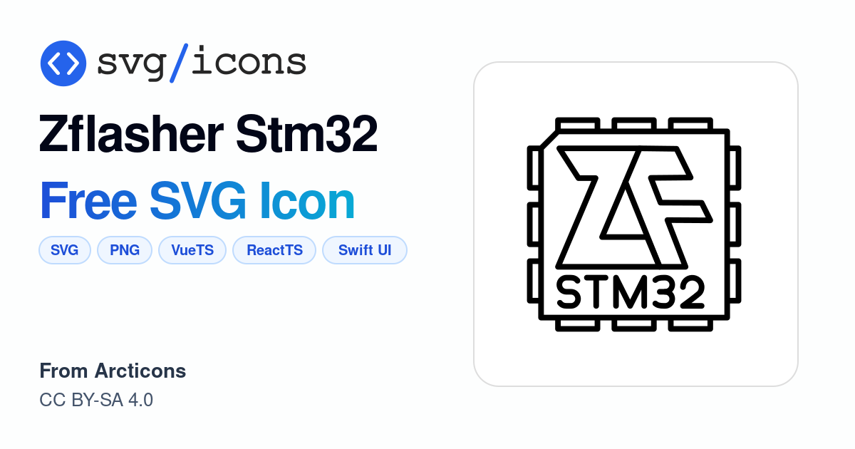 Zflasher-stm32 SVG Icon - Free Zflasher-stm32 PNG & SVG Download