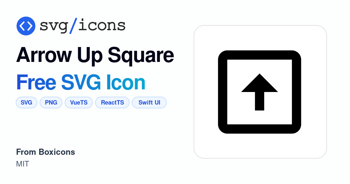Arrow-up-square SVG Icon - Free Arrow-up-square PNG & SVG Download