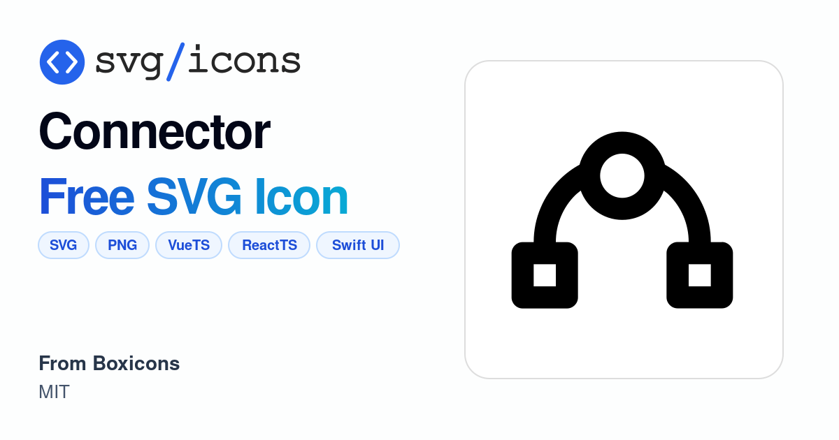 Connector SVG Icon - Free Connector PNG & SVG Download