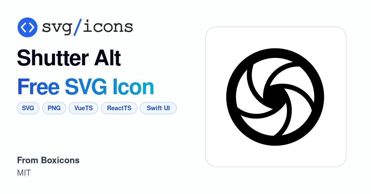 Shutter-alt SVG Icon - Free Shutter-alt PNG & SVG Download