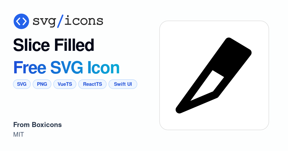 Slice-filled SVG Icon - Free Slice-filled PNG & SVG Download