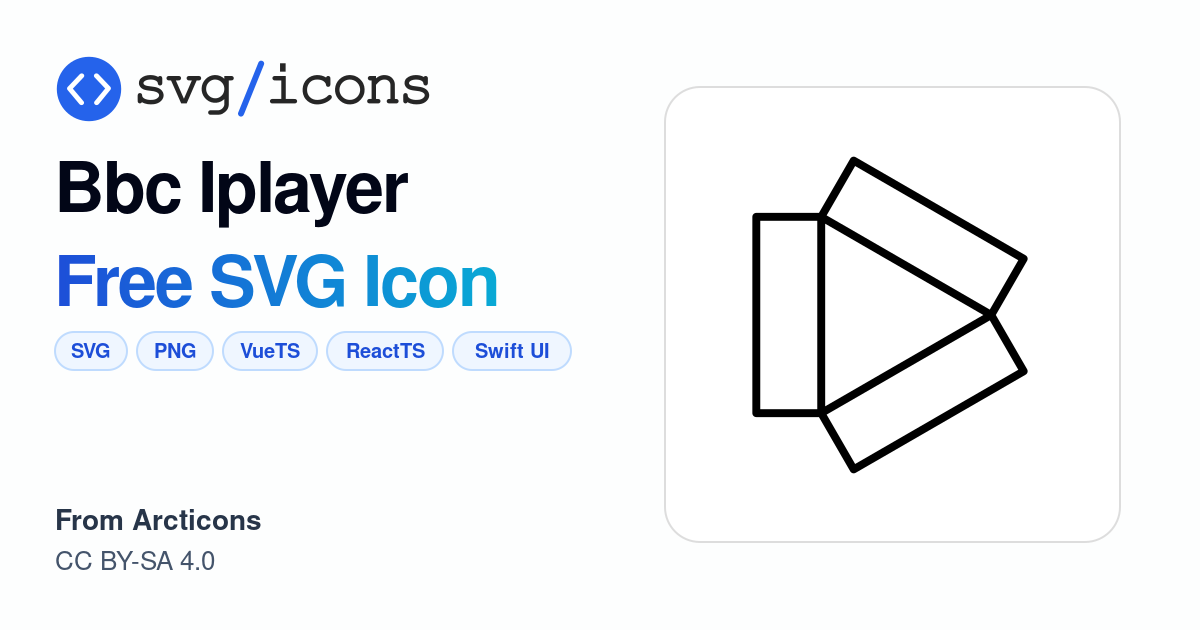 Bbc-iplayer SVG Icon - Free Bbc-iplayer PNG & SVG Download