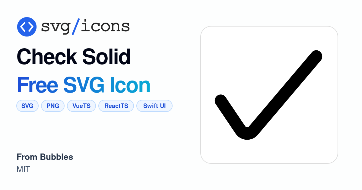 Check-solid SVG Icon - Free Check-solid PNG & SVG Download