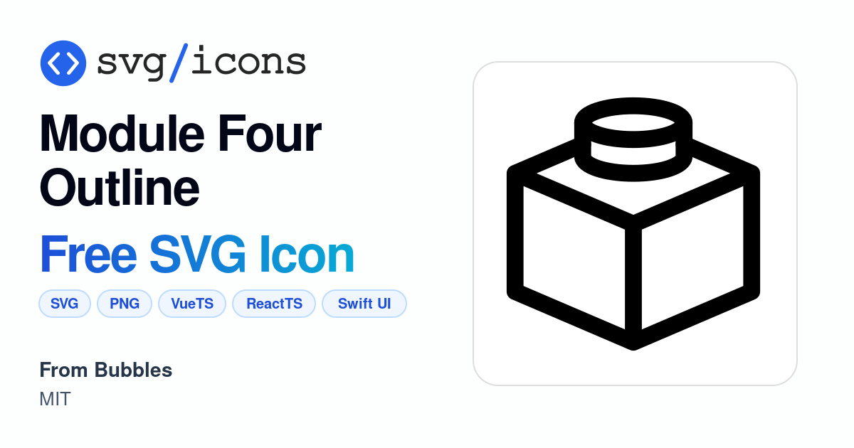 Module-four-outline SVG Icon - Free Module-four-outline PNG & SVG Download