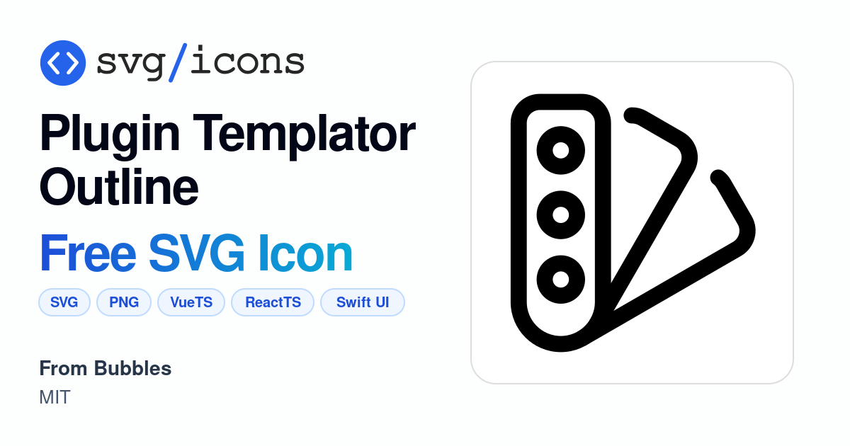 Plugin-templator-outline SVG Icon - Free Plugin-templator-outline PNG ...