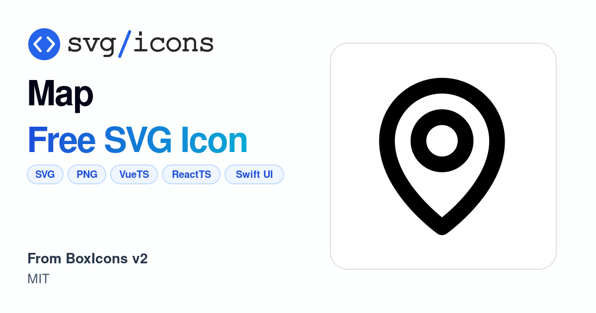 Map SVG Icon - Free Map PNG & SVG Download