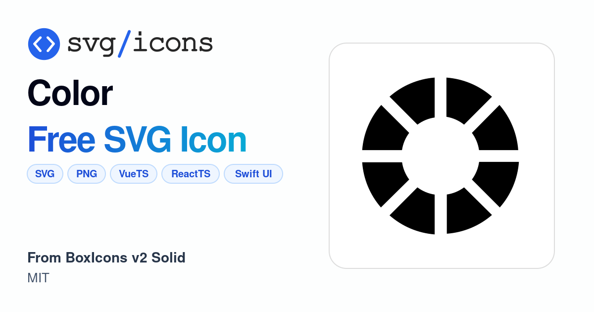 Color SVG Icon - Free Color PNG & SVG Download