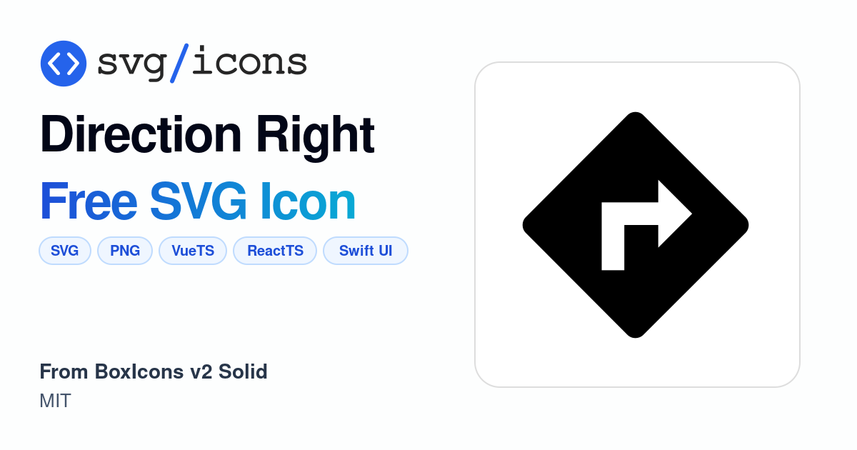 Direction-right SVG Icon - Free Direction-right PNG & SVG Download