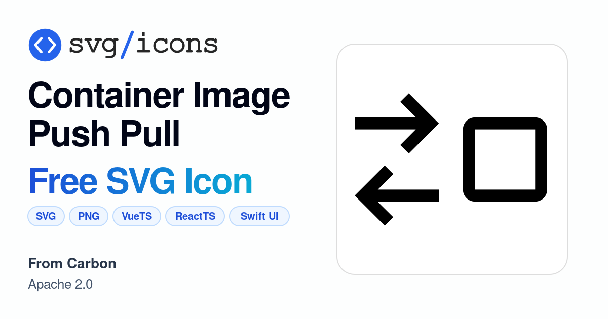 Container-image-push-pull SVG Icon - Free Container-image-push-pull PNG ...
