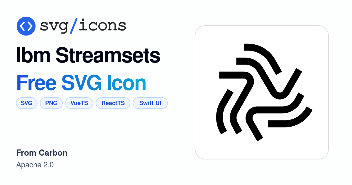Ibm-streamsets SVG Icon - Free Ibm-streamsets PNG & SVG Download