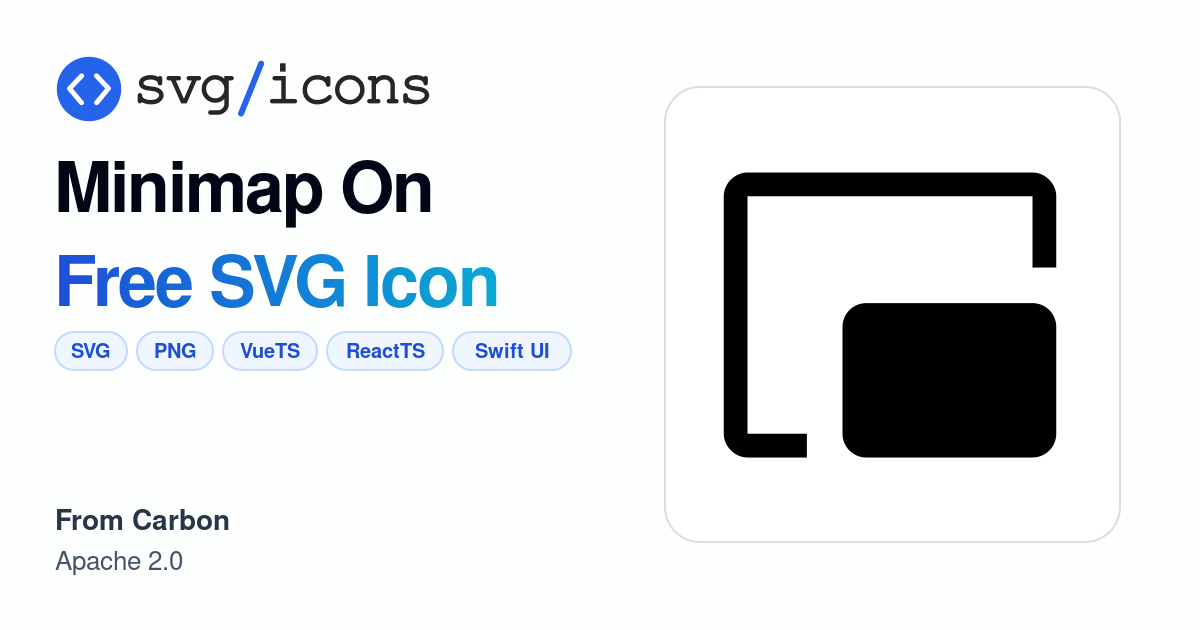 Minimap-on SVG Icon - Free Minimap-on PNG & SVG Download