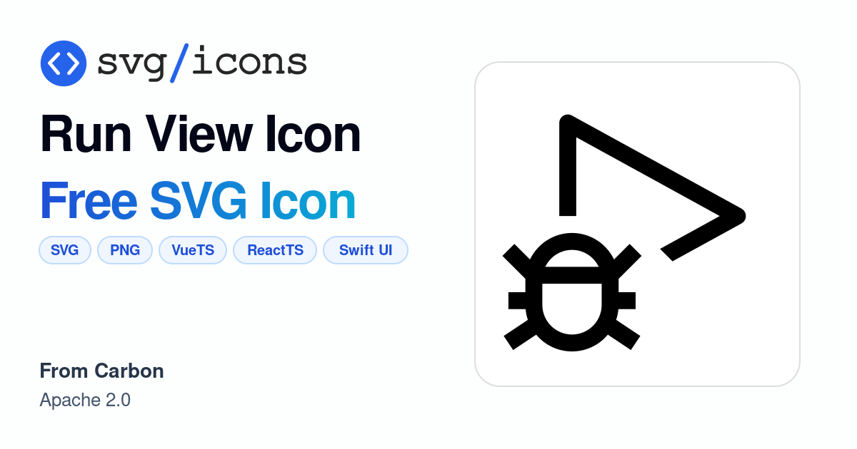 Run-view-icon SVG Icon - Free Run-view-icon PNG & SVG Download