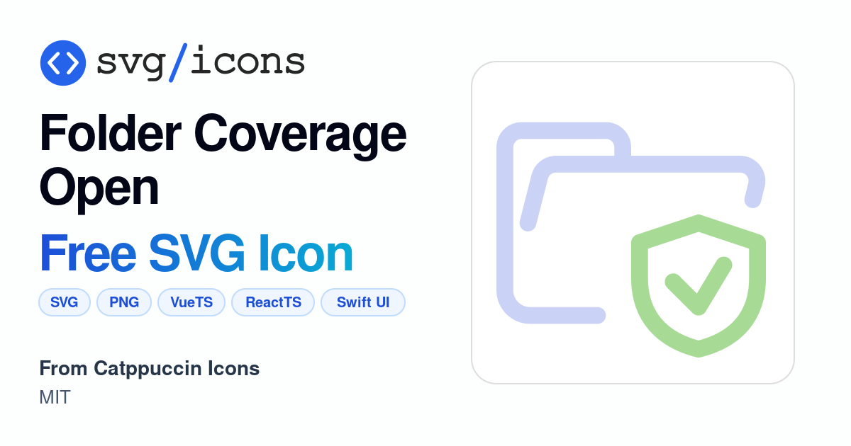 Folder-coverage-open SVG Icon - Free Folder-coverage-open PNG & SVG ...