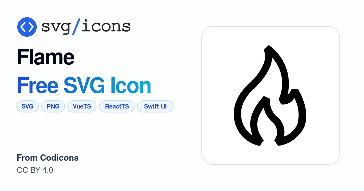 Flame SVG Icon - Free Flame PNG & SVG Download
