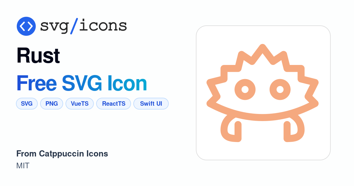 Rust SVG Icon - Free Rust PNG & SVG Download