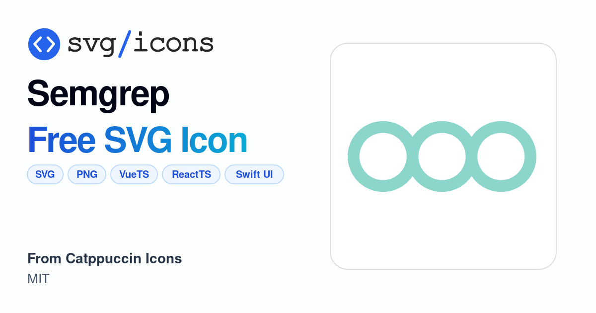 Semgrep SVG Icon - Free Semgrep PNG & SVG Download