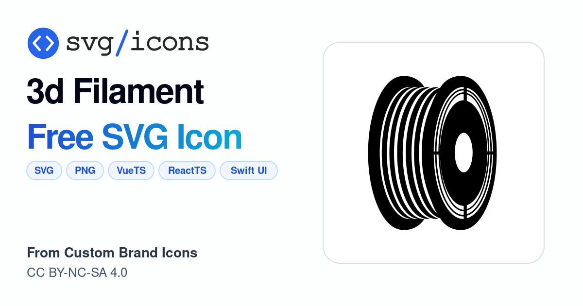 3d-filament SVG Icon - Free 3d-filament PNG & SVG Download