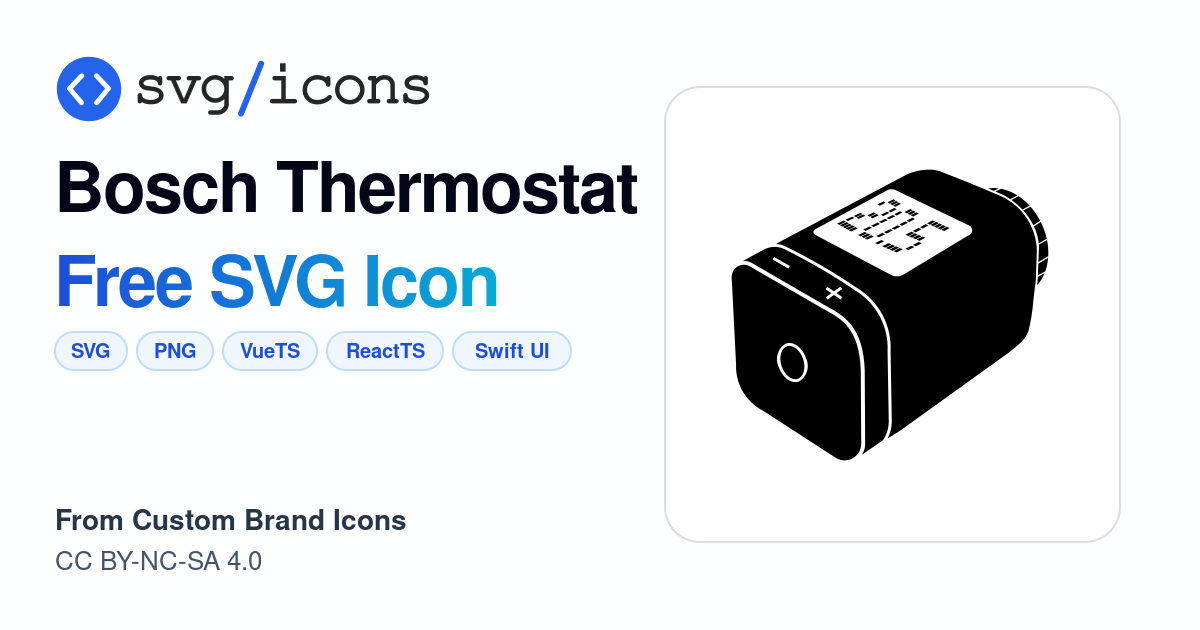 Bosch-thermostat SVG Icon - Free Bosch-thermostat PNG & SVG Download