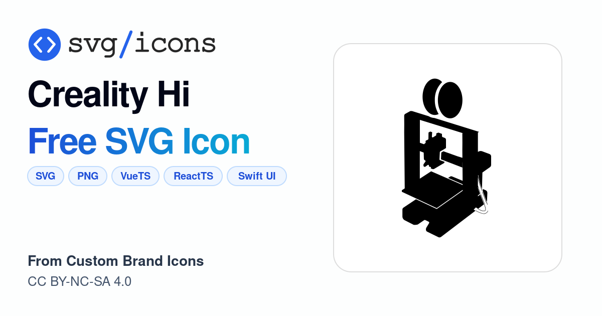 Creality-hi SVG Icon - Free Creality-hi PNG & SVG Download