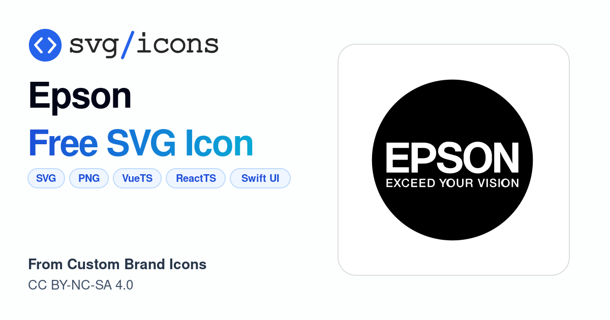 Epson SVG Icon - Free Epson PNG & SVG Download
