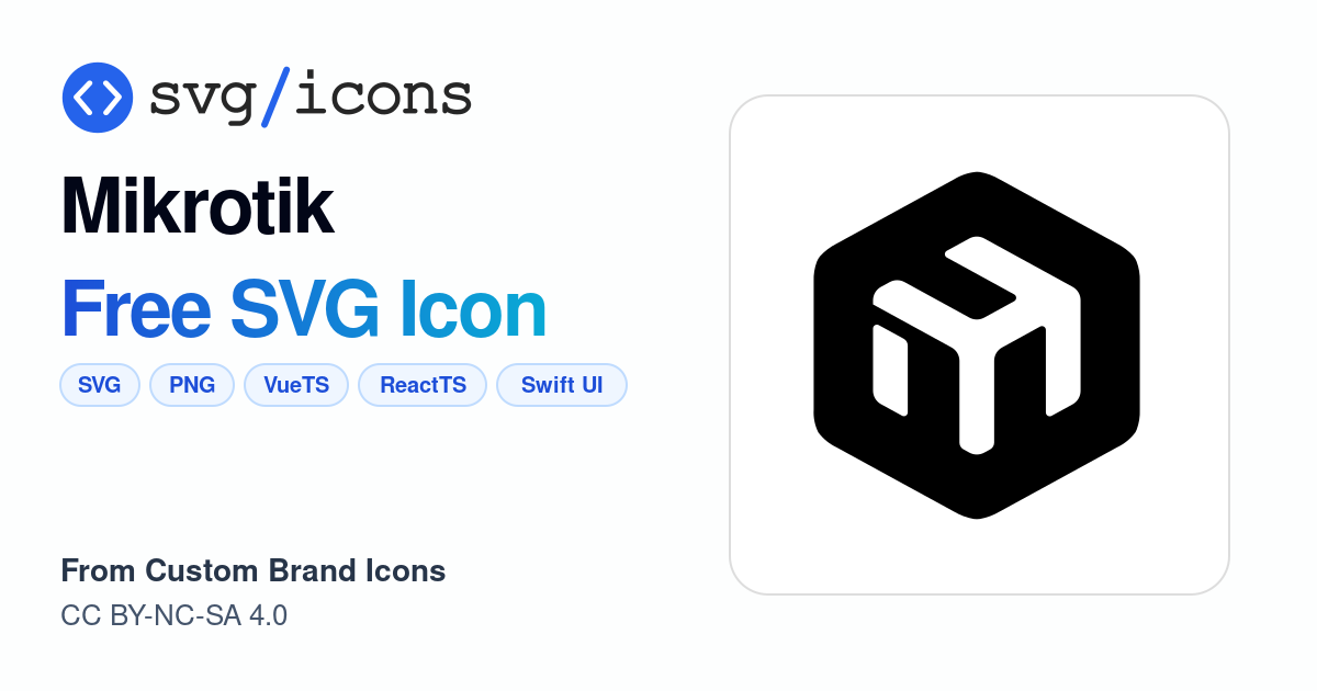 Mikrotik SVG Icon - Free Mikrotik PNG & SVG Download