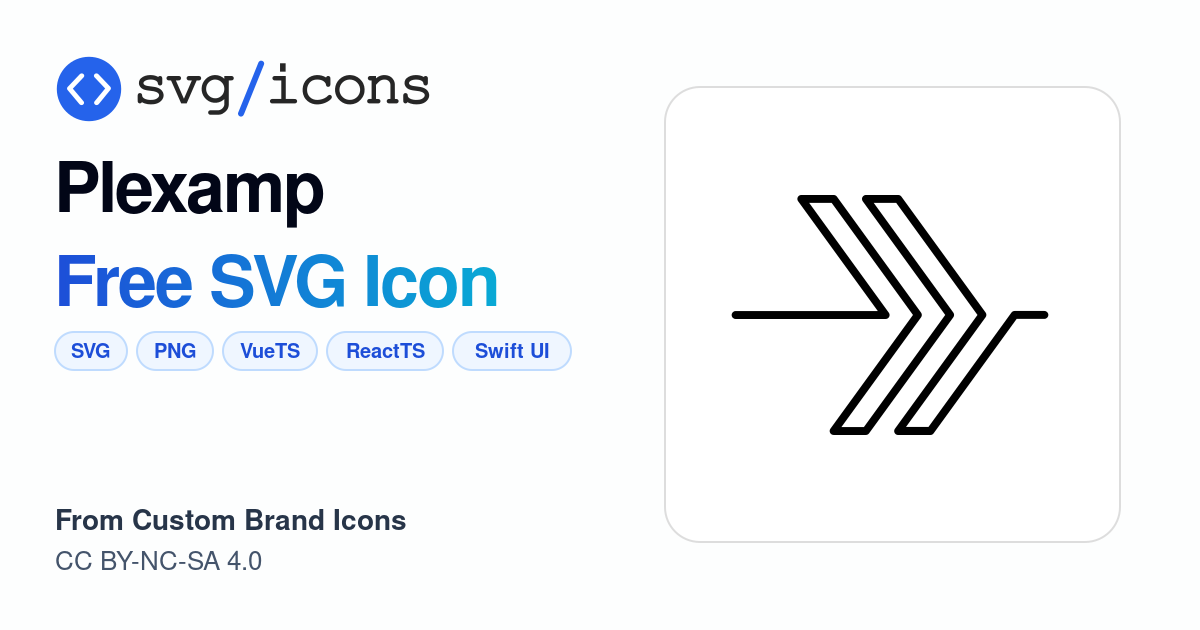 Plexamp SVG Icon - Free Plexamp PNG & SVG Download