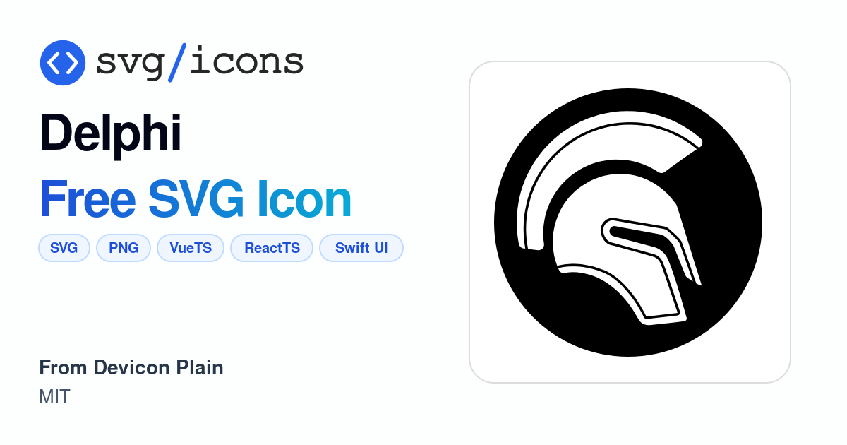 Delphi SVG Icon - Free Delphi PNG & SVG Download
