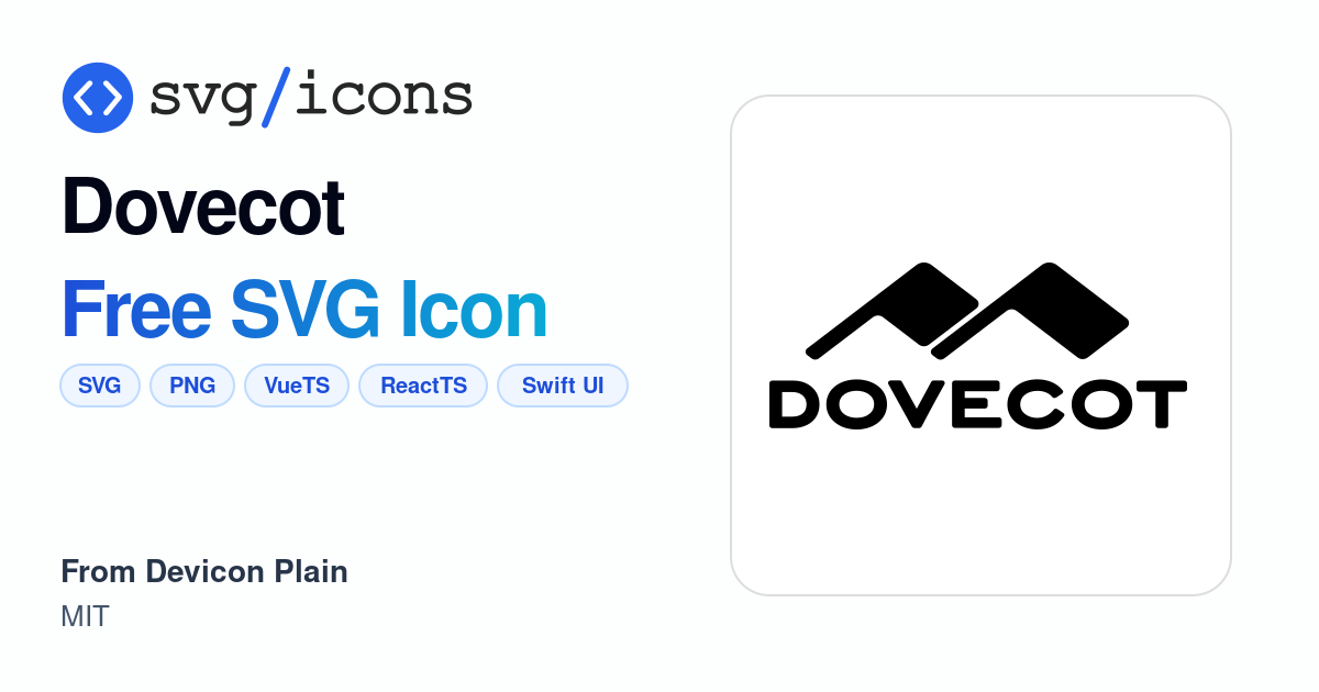 Dovecot SVG Icon - Free Dovecot PNG & SVG Download