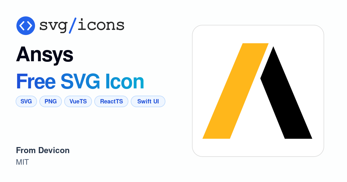 Ansys SVG Icon - Free Ansys PNG & SVG Download