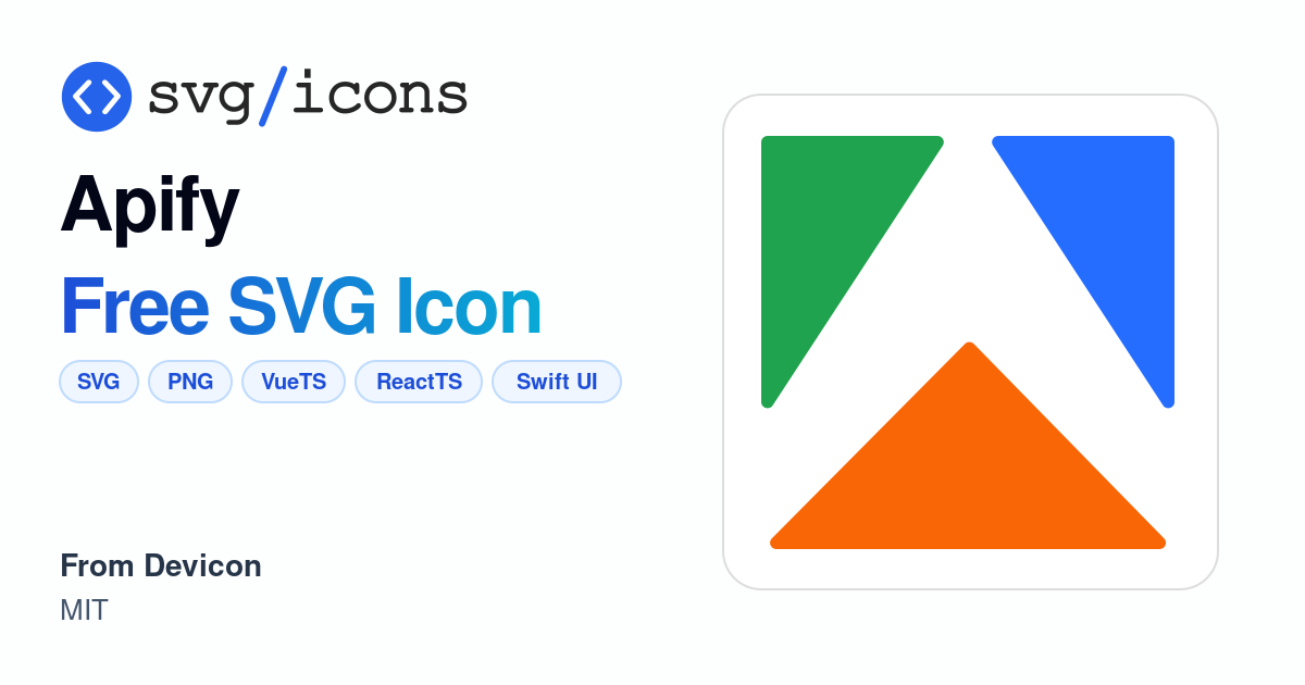 Apify SVG Icon - Free Apify PNG & SVG Download