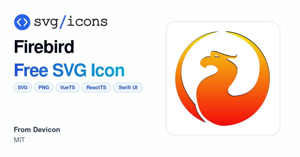 Firebird SVG Icon - Free Firebird PNG & SVG Download
