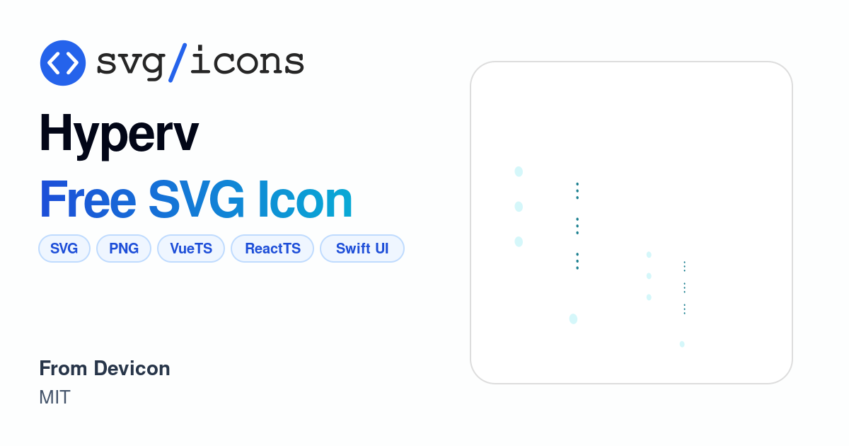 Hyperv SVG Icon - Free Hyperv PNG & SVG Download