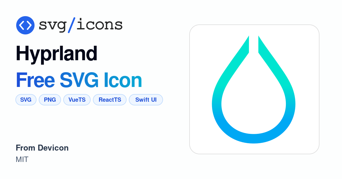 Hyprland SVG Icon - Free Hyprland PNG & SVG Download