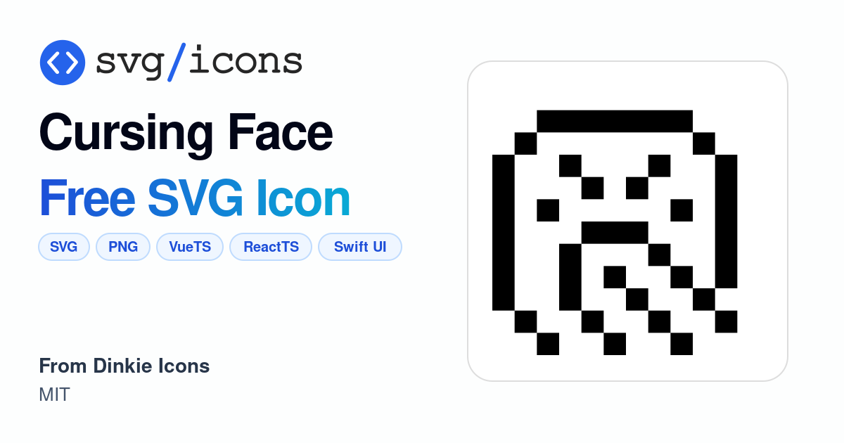 Cursing-face SVG Icon - Free Cursing-face PNG & SVG Download
