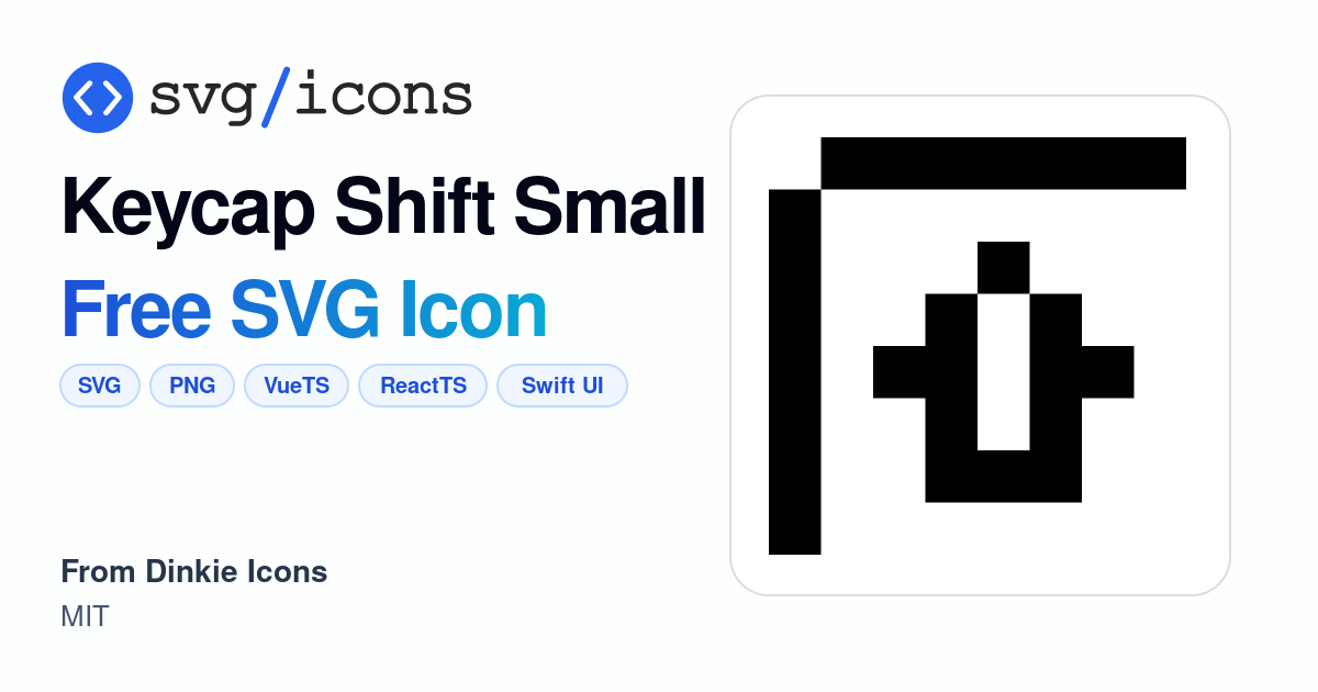 Keycap-shift-small SVG Icon - Free Keycap-shift-small PNG & SVG Download
