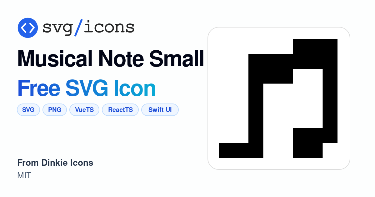 Musical-note-small SVG Icon - Free Musical-note-small PNG & SVG Download