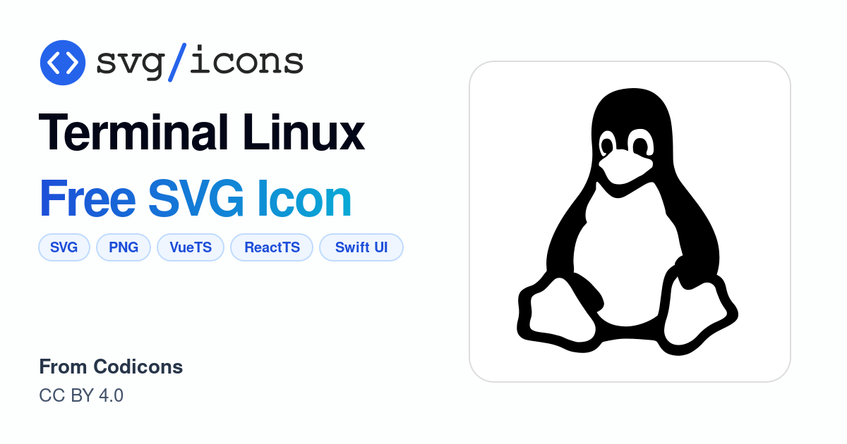 Terminal-linux SVG Icon - Free Terminal-linux PNG & SVG Download