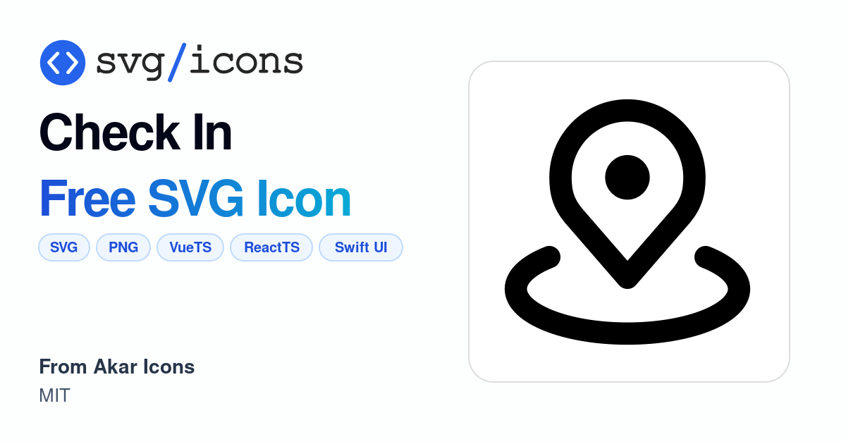 Check-in SVG Icon - Free Check-in PNG & SVG Download