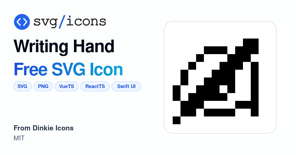 Writing-hand SVG Icon - Free Writing-hand PNG & SVG Download