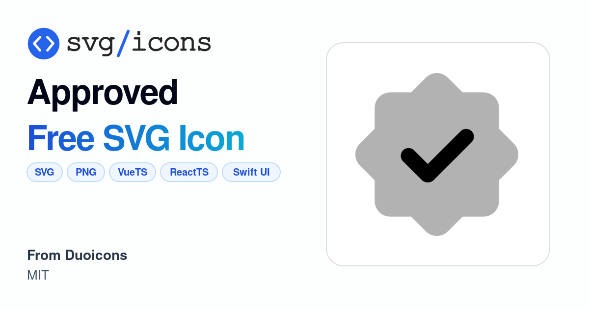 Approved SVG Icon - Free Approved PNG & SVG Download